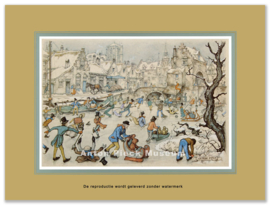 Reproductie: IJsvermaak (middenformaat), Anton Pieck