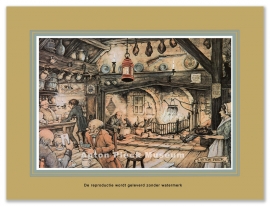 Reproductie: Herberg (grootformaat), Anton Pieck