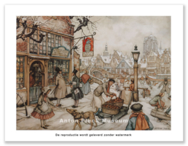 Reproductie: D'Soete inval (extra grootformaat), Anton Pieck