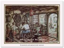 Reproductie: Klokkenmaker (middenformaat), Anton Pieck