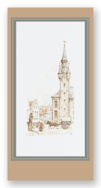 Vignetkaartje: Lier, Belforttoren, Anton Pieck