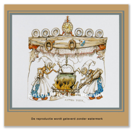 Reproductie: Mieren met kookpot (kleinformaat), Anton Pieck