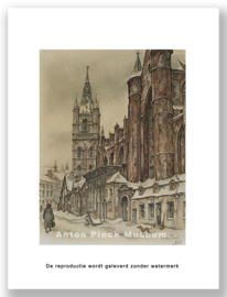 Reproductie: Gent, Het Belfort (middenformaat), Anton Pieck