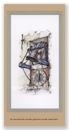 Vignetkaartje: Torenklok met luidklok, Anton Pieck