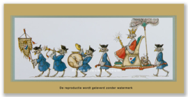 Reproductie: Mieren optocht (kleinformaat), Anton Pieck