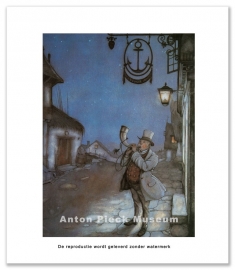 Reproductie: Hoornblazer (grootformaat), Anton Pieck