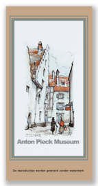 Vignetkaartje: Colmar, steegje, Anton Pieck
