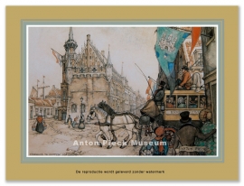 Reproductie: Kampen Stadhuis (grootformaat), Anton Pieck