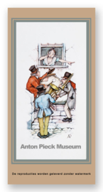 Vignetkaartje: Serenade van drie muzikanten, Anton Pieck