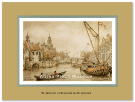 Reproductie: Delfshaven (kleinformaat), Anton Pieck