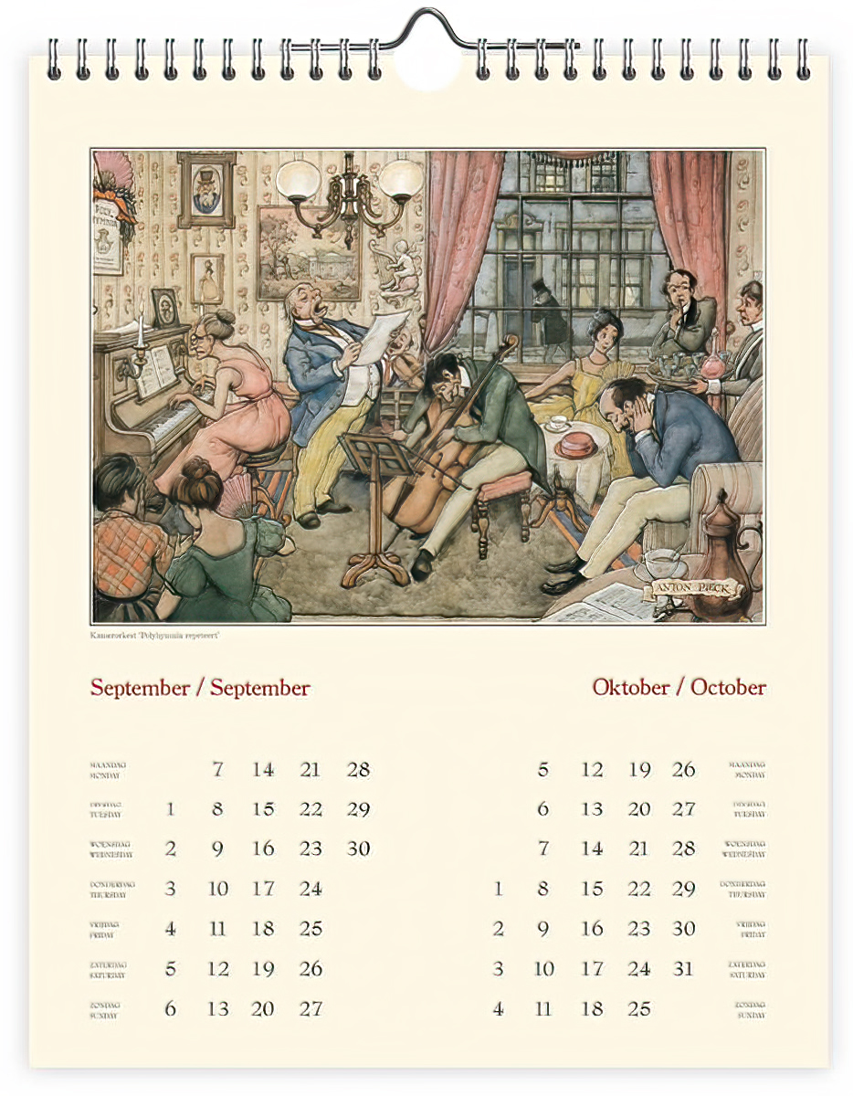 Jaarkalender klein: Het Veerhuis, 2026, Anton Pieck