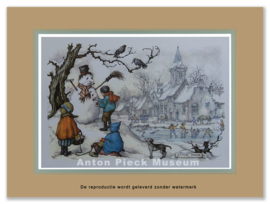 Reproductie: Sneeuwpop (middenformaat), Anton Pieck