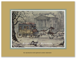 Reproductie: Postkoets (middenformaat), Anton Pieck