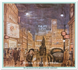 Reproductie: Philips licht (grootformaat), Anton Pieck