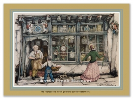 Reproductie: Klokkenwinkel (grootformaat), Anton Pieck