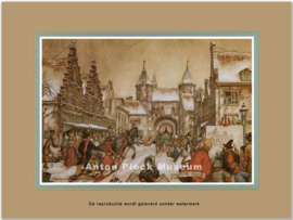 Reproductie: Amersfoort (middenformaat), Anton Pieck