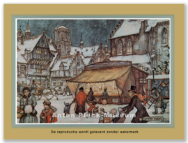 Reproductie: Brabantsch gebakkraam (kleinformaat), Anton Pieck