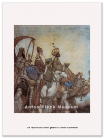 Reproductie: Drie Wijzen uit het Oosten (middenformaat), Anton Pieck