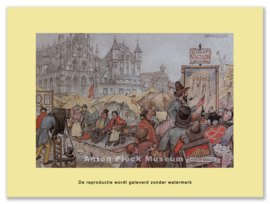 Reproductie: Mechelen, Artist Victor (grootformaat), Anton Pieck