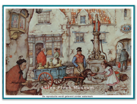 Reproductie: Kantkloster (kleinformaat), Anton Pieck