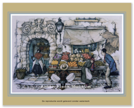 Reproductie: Fruitstalletje (extra grootformaat), Anton Pieck