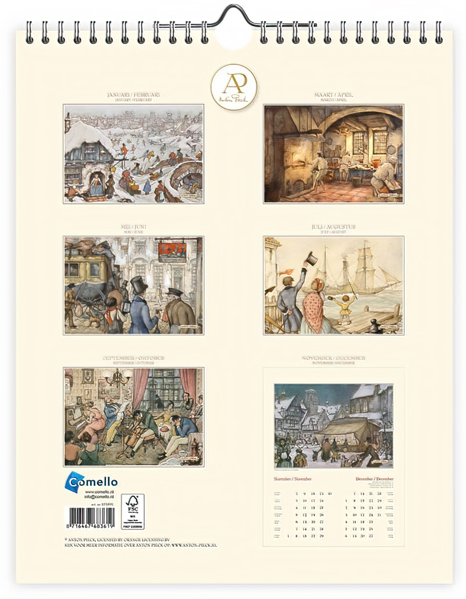 Jaarkalender klein: Het Veerhuis, 2026, Anton Pieck