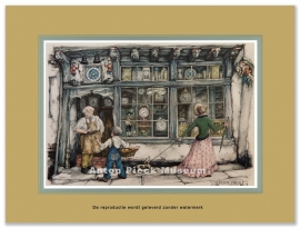 Reproductie: Klokkenwinkel (middenfromaat), Anton Pieck