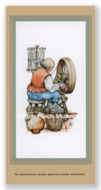 Vignetkaartje: Spinner, Anton Pieck
