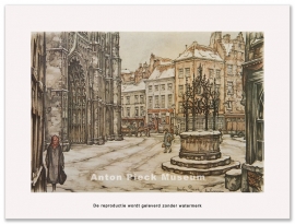 Reproductie: Antwerpen Kerk (middenformaat), Anton Pieck