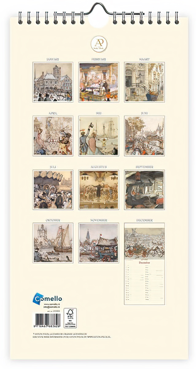 Notitiekalender: King George Inn, 2026, Anton Pieck