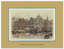 Reproductie: Haarlem Waaggebouw (middenformaat), Anton Pieck