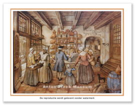 Reproductie: Bakkerij winkel (extra grootformaat), Anton Pieck