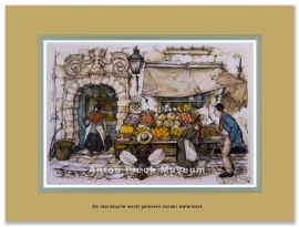 Reproductie: Fruitstalletje (middenformaat), Anton Pieck