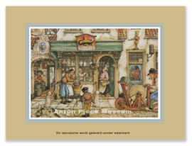 Reproductie: Apotheek (buiten) (grootformaat), Anton Pieck