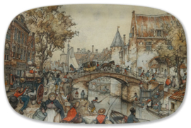 Dienblad: Stadsgezicht, Anton Pieck