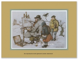 Reproductie: Schilder (Buiten) (middenformaat), Anton Pieck