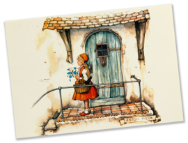 Ansichtkaart: Roodkapje, Efteling,  Anton Pieck
