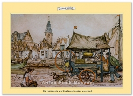 Reproductie: Monnikendam, Schareslijper (middenformaat), Anton Pieck