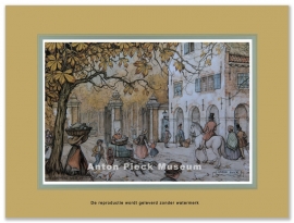 Reproductie: Scheveningse weg (middenformaat), Anton Pieck