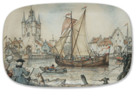 Dienblad: Zeilboot, Anton Pieck