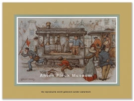 Reproductie: Trein (kleinformaat), Anton Pieck