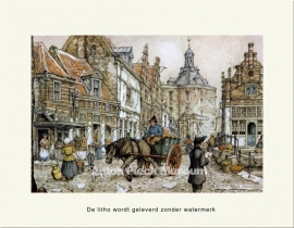 Fotolitho: Enkhuizen (kleinformaat), Anton Pieck