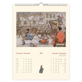 Jaarkalender groot: Stadstafereel, 2025, Anton Pieck