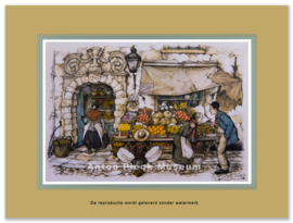 Reproductie: Fruistalletje (kleinformaat), Anton Pieck
