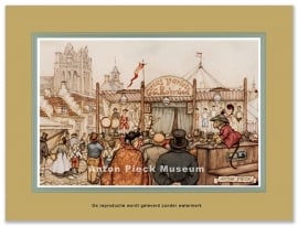 Reproductie: Circus Variété C.Robinson (kleinformaat), Anton Pieck