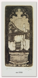 Reproductie: Ets 1918 (kleinformaat), Anton Pieck