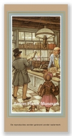 Vignetkaartje: Boekhandel, Anton Pieck