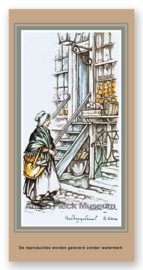 Vignetkaartje: Amsterdam, Voetboogstraat, Anton Pieck