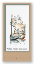 Vignetkaartje: Amsterdam, Schreierstoren, Anton Pieck