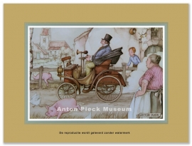 Reproductie: Oude auto (middenformaat), Anton Pieck